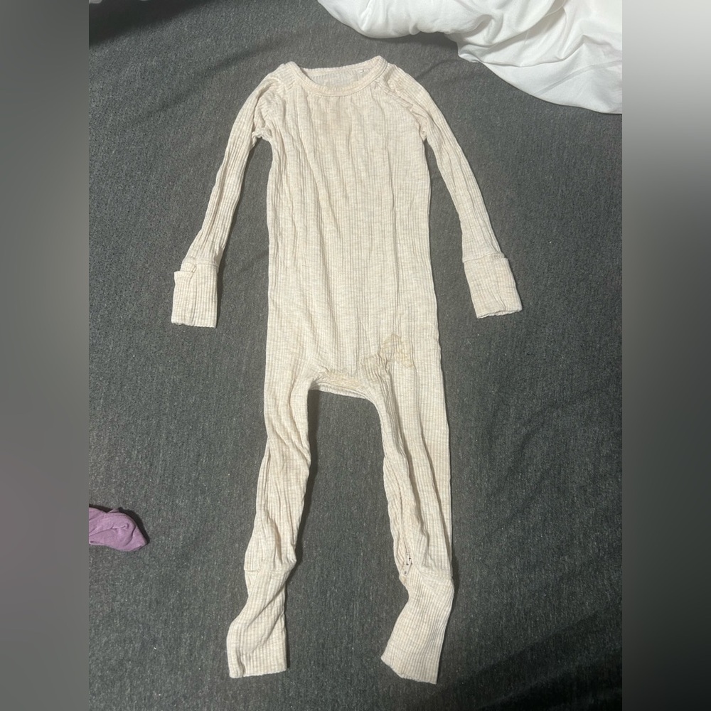 Little Sleepies Beige Onesie